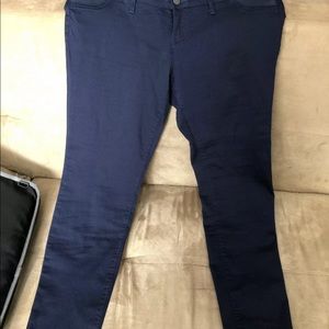 Motherhood Maternity Navy Blue Side Panels Sz L